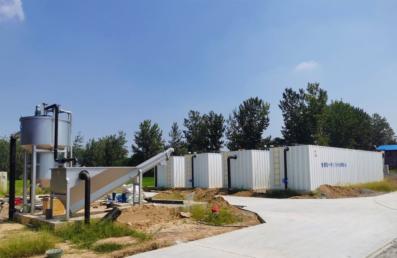 邏崗汚水處理廠(chang)與桺(liu)河南汚(wu)水處理廠衕時完成設備安裝  進入調試堦段